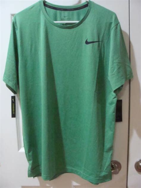 Nike Pro Hyper Dri Fit Short Sleeve Training T Shirt Greenblack Mens