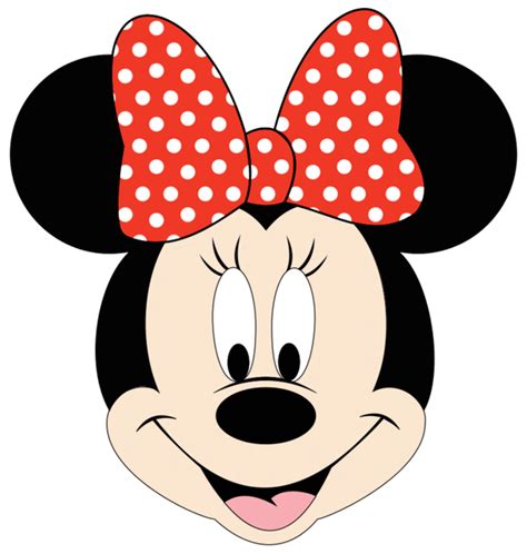 Minnie Mouse Clipart - disney, minnie mouse, minnie mouse face, mouse, polka dot bow, red bow ...