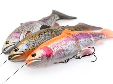 Savage Gear Lures 4D Line Thru Trout Esche Siliconiche Pre Rigged