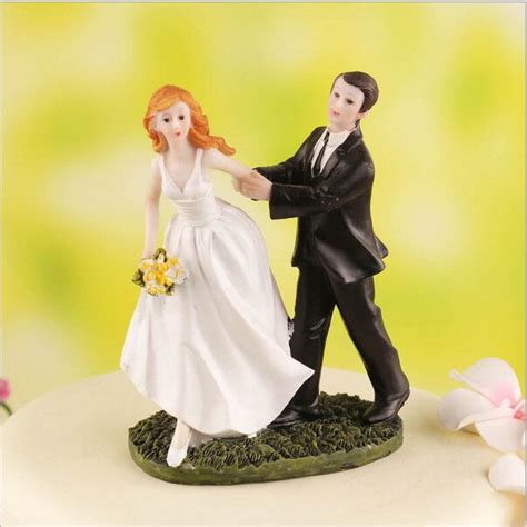 Runaway Bride Into The Grooms Arm Wedding Figurines Resin Figurines