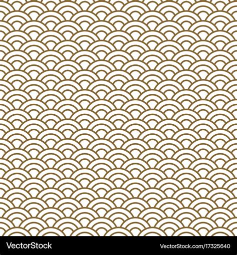 Japanese Wave Traditional Seamless Pattern Vector Image