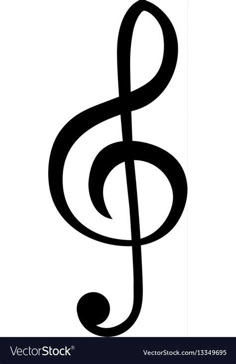 Music Note Symbol Royalty Free Vector Image Vectorstock