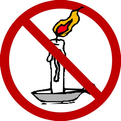 Lys Forbudt Åben Ild Gratis vektor grafik på Pixabay Pixabay