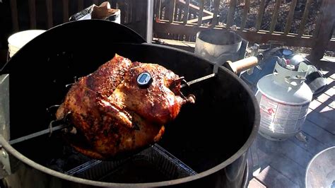 matone thanksgiving part 2 weber charcoal rotisserie turkey youtube