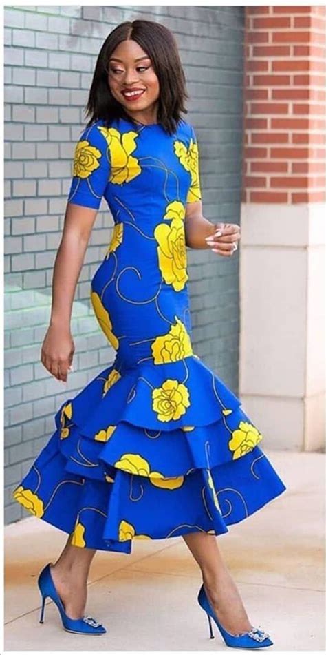 last african print midi dress ankara midi dress fashionist now