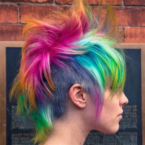 35 Short Punk Hairstyles To Rock Your Fantasy Pravana Hair Color