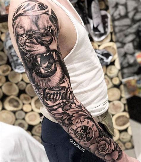 Rose sleeve tattoos are increasingly popular, as art looks to mirror nature with realism tattoos, beautiful colors and snaking vines, intensely shaded shifts between black and gray, or even a group of vivid flowers running down a limb in riotous color. 125 Best Sleeve Tattoos For Men: Cool Ideas + Designs ...