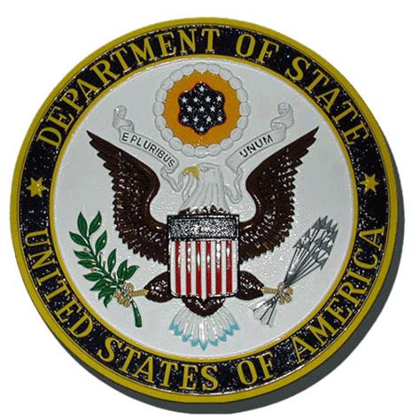 Department Of State Plaque American Plaque Company Military Plaques