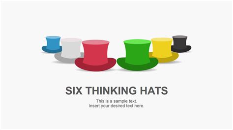 De Bonos Six Thinking Hats Powerpoint Template Slidemodel