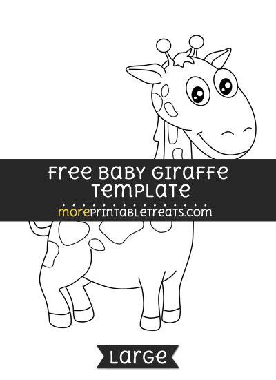 It is traditionally considered to be one species, giraffa camelopardalis, with nine subspecies. Free Baby Giraffe Template - Large | Baby giraffe, Giraffe quilt, Giraffe