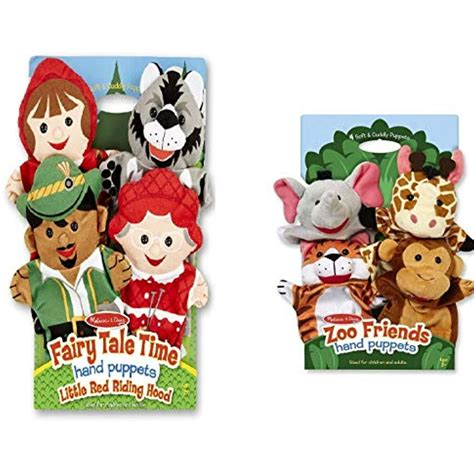 Melissa And Doug Fairy Tale Friends Hand Puppets Set Of 4 Little Red