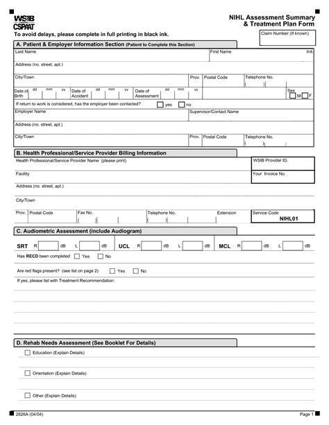 Free Printable Patient Assessment Forms Printable Forms Free Online