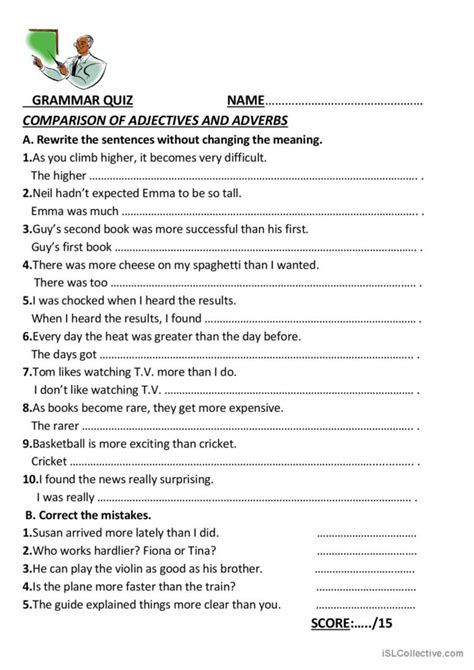 Comparisons English Esl Worksheets Pdf And Doc