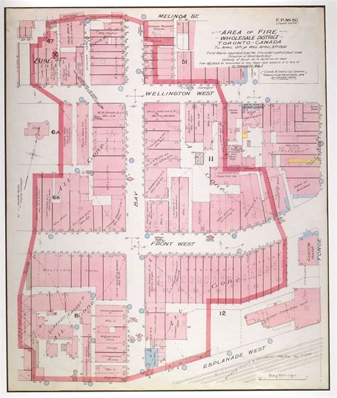 Map Of Downtown Toronto Destroyed By The Great Fire On This Day In 1904