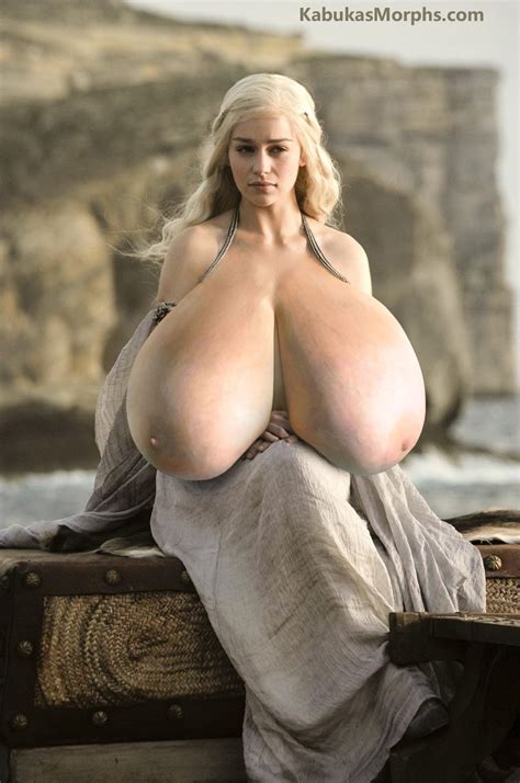 Emilia Clarkes Huge Saggy Boobs Exposed On Sunny Day Kabuka S Morphs