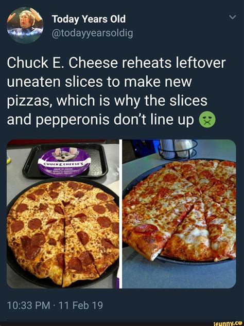 Chuck E Cheese Reheats Leftover Uneaten Slices To Make New Pizzas