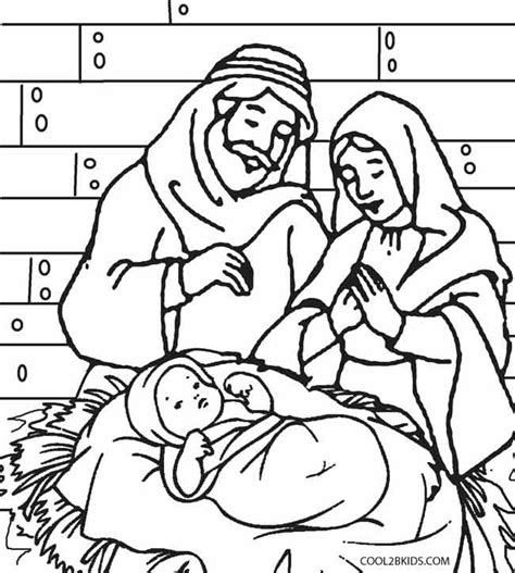 Free printable winter coloring pages for adults. Printable Nativity Scene Coloring Pages for Kids | Cool2bKids