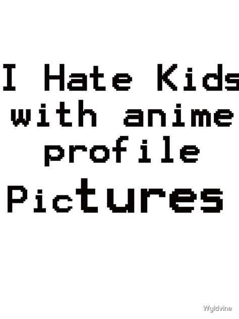 I Hate Kids With Anime Profile Pictures Drawstring Bag By Wyldvine