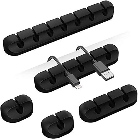 Amazon Com Cable Organizer Clips Cord Holder Packs Self Adhesive Cable Management For USB