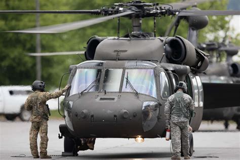 Two Us Army Uh 60 Blackhawk Helicopters Assigned Nara And Dvids