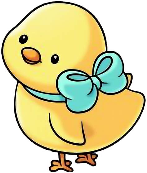 Kawaii Sticker Clipart Png Download Cartoon Baby Chicken Png