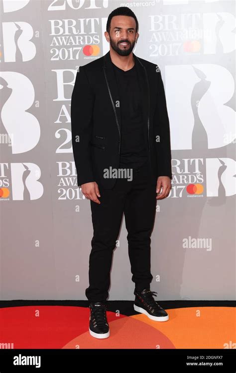 Craig David Attending The Brit Awards 2017 Held At The O2 Arena In