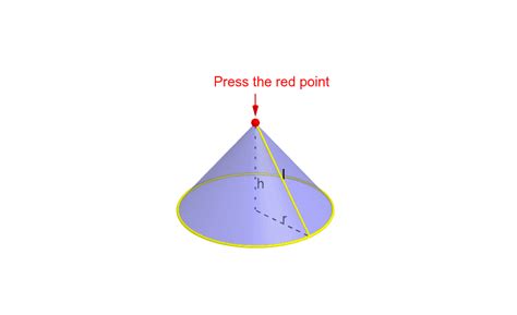 Curved Surface Area Of Cones Geogebra