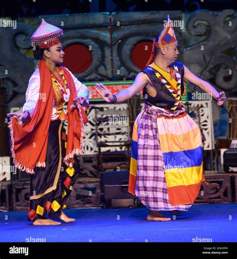 Bidayuh Culture Dance At The Sarawak Culture Village In Kuching
