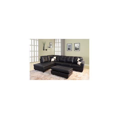 Beverly Fine Furniture Right Facing Russes Sectional Sofa Set