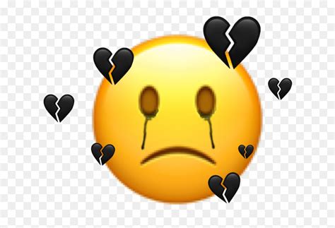 Heart Broken Sad Emoji Hd Png Download Vhv
