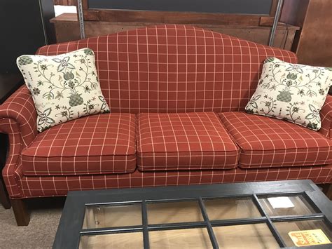 Small Plaid Country Couch Red Couch Country Couches Couch