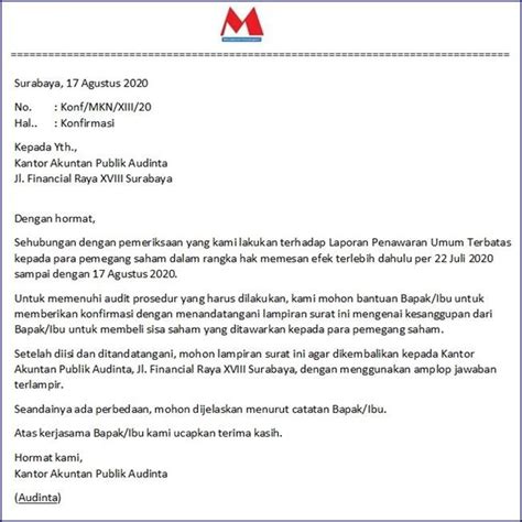 12 Contoh Surat Perusahaan Mana Yang Anda Perlukan Surat