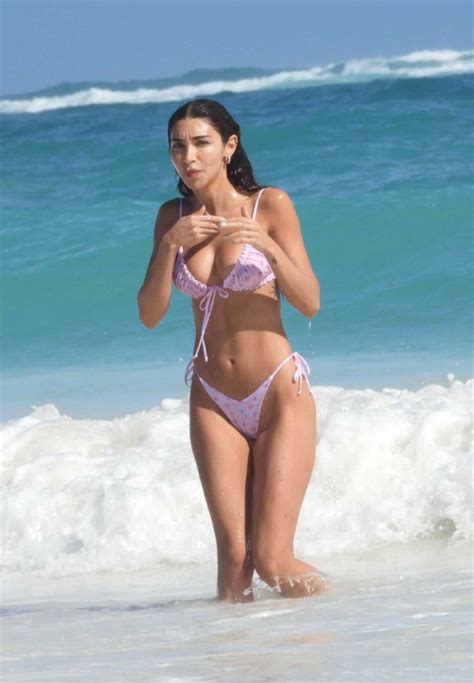 Chantel Jeffries In Bikini On The Beach In Tulum 01 02 2021 LACELEBS CO
