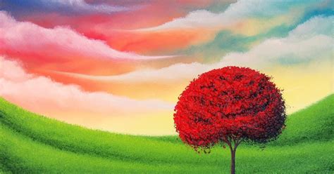Bing Art By Rachel Bingaman Colorful Landscape Painting Nursery Art
