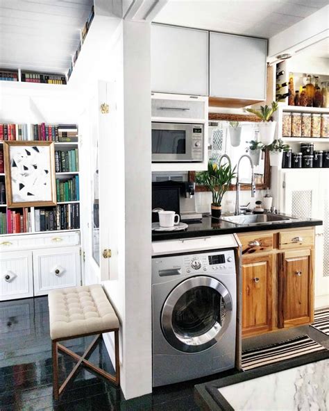 A wide variety of laundry room in kitchen options are available to you, such as carcase material, type, and door panel surface treatment. Eclectic Home Tour - Insieme House - Kelly Elko