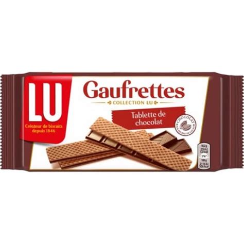 Lu Gaufrettes Chocolat Noir Monoprixfr