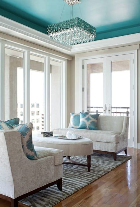 Ready to be comfortable underground? Inspiring Ideas for Painted Ceilings - Megan Morris