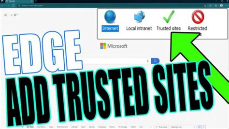 How To Add Trusted Sites To Edge In Windows 11 Computersluggish