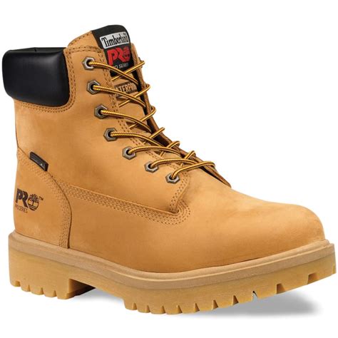 Timberland Pro Mens 6 Inch Steel Toe Work Boots Medium Bobs Stores