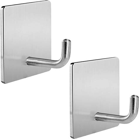 Nh Self Adhesive Hooks Heavy Duty Removable Wall Hooks Stainless