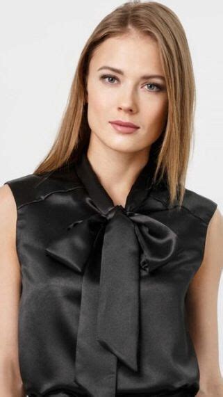 Pin By Jim Brown On Satin Blouse And Skirt Satin Blouses Fashion