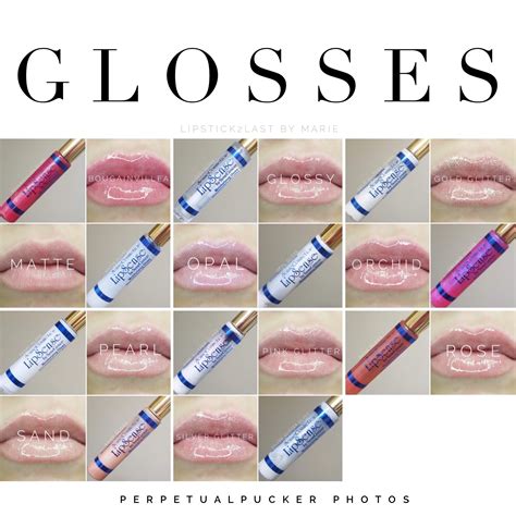 Lipsense Glosses On Close Up Lips Collage Distributor Number 436936