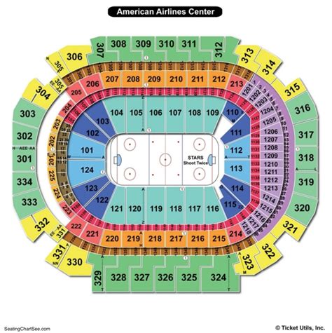 American Airlines Center Seating Chart Seating Charts And Tickets