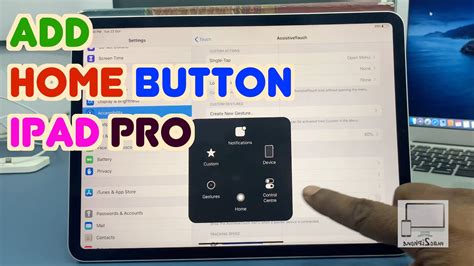 How To Add Home Button On Ipad Pro Youtube