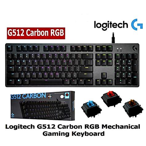ซื้อออนไลน์ โปรแรง44 ️คีย์บอร์ดเกมมิ่ง ️ Logitech G512 Carbon Rgb