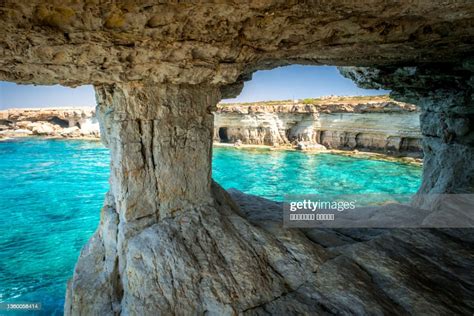 Natural Landmark Of Cyprus Sea Caves In Cape Greko National Park Near