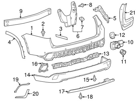 Select your year, make, model to find parts that fit. BUMPER & COMPONENTS - REAR for 2015 Toyota Highlander