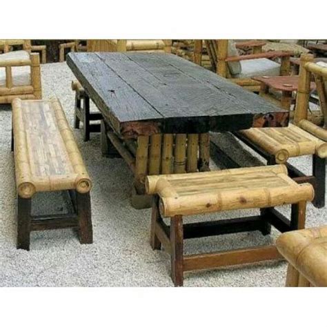 KFN Bamboo Restaurant Dining Table, Rs 28000/set KFN Bamboo Handicrafts