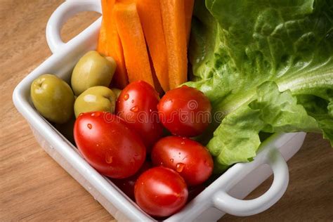 Mixed Vegetables Salad Closeup Stock Photo Image Of Healthy Mixed