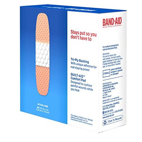 Band Aid Brand Tru Stay Plastic Strips Adhesive Bandages For Wound Care